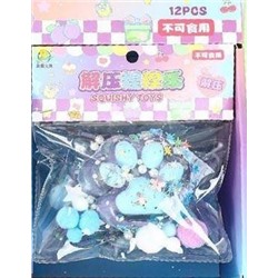 Мялка - антистресс «Таба ЛАПКА со звёздочками», mix, шоу-бокс 12 шт.