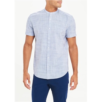 Short Sleeve Grandad Collar Shirt