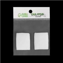 Напальчники для больших пальцев ног, силиконовый, 3.5×3.5×1.5 см, пара, белые