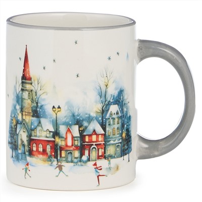 КРУЖКА AGNESS "С НОВЫМ ГОДОМ!" 320 МЛ,11,5*8*9,5 СМ