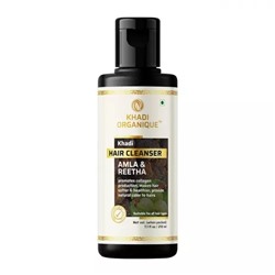 Шампунь с Амлой и Ритхой (210 мл), Hair Cleanser Amla & Reetha, произв. Khadi Organique