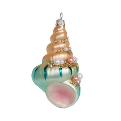 Ракушка Конча "Коралловые рифы" (стекло) 6,5х5,5х11 см