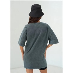 Женская футболка оверсайз с принтом CRACPOT