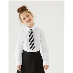 3pk Girls' Slim Fit Easy Iron School Shirts (2-16 Yrs)