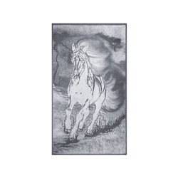 Полотенце махровое 6с103.412ж1 Огненная лошадь(графит5) 50х90см