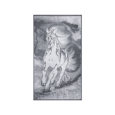 Полотенце махровое 6с103.412ж1 Огненная лошадь(графит5) 50х90см