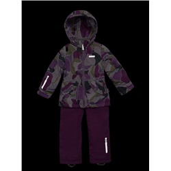 Комплект утеплённый для девочки NIKASTYLE 7м1425 Цикламен Брусника