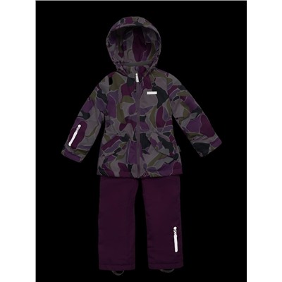 Комплект утеплённый для девочки NIKASTYLE 7м1425 Цикламен Брусника