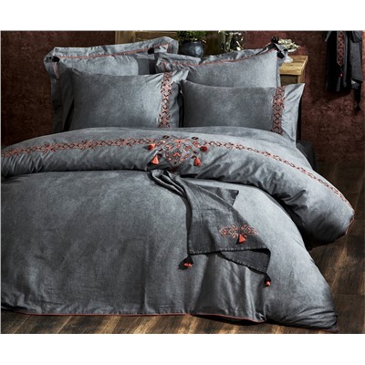 2 сп. Евро Комплект Постельного Белья Cotton Saten Toga XL - EcoCotton