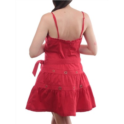 XA-68022 RED Сарафан женский (97% хлопок, 3% эластан)