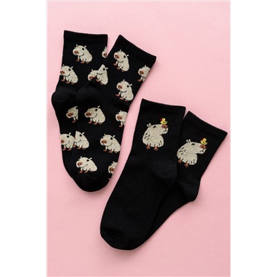 Носки женские Капибара (набор 2 пары)