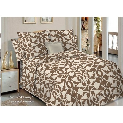 Постельное белье бязь Ф-ка Красная талка / Льняной цветок рис. 7741