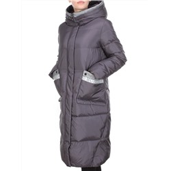 2115 DARK GRAY Пальто зимнее женское MELISACITI (200 гр. холлофайбера)