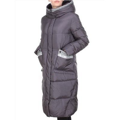 2115 DARK GRAY Пальто зимнее женское MELISACITI (200 гр. холлофайбера)