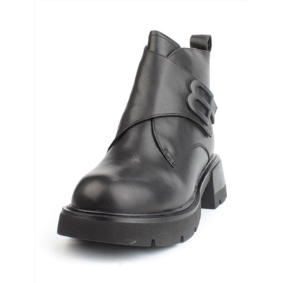 04-M3-L857 BLACK Ботинки зимние женские (натуральная кожа, натуральный мех)