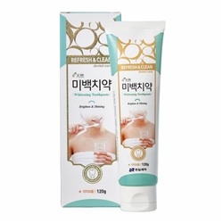 Зубная паста отбеливающая Refresh & Clean Dental Clean Whitening toothpaste, Hanil, 120 г