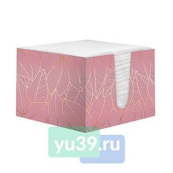 Салфетки бумажные в коробке 24x24см. Лилия Гламур, 85 шт., 2 сл., белые