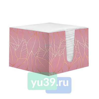 Салфетки бумажные в коробке 24x24см. Лилия Гламур, 85 шт., 2 сл., белые