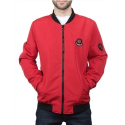 EM25056-2 RED Куртка-бомбер мужская демисезонная (100 гр. синтепон)