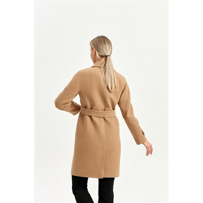 Пальто женское демисезонное 22970 (кэмел)