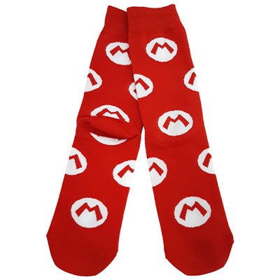 00940 Марио | Носки "Марио", р-р 38-44 (лого/красный)