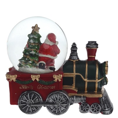 GAEM Фигурка декоративная "Дед Мороз" в стекл шаре, D 10 см, L18 W11 H16 см