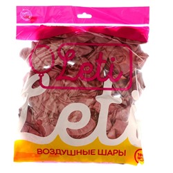 Шар латексный 9“, хром, набор 100 шт, цвет насыщенный бордо