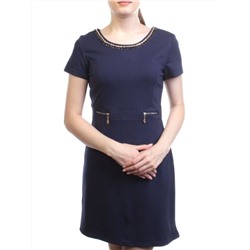 1603 DK. BLUE Платье женское (90% хлопок, 10% полиэстер)