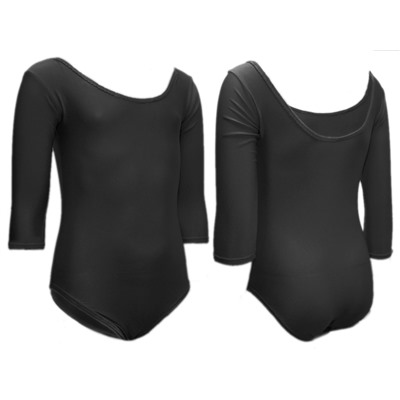 Х.Купальник гимнастический. Размер S. Цвет чёрный. #07032