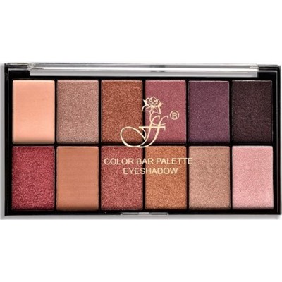 FFLEUR Тени для век 12-ти цв  COLOR BAR PALETTE №1