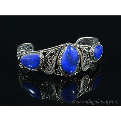 Браслет лазурит, 21 см.