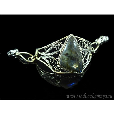 Браслет из лабрадора " Грация ", 18,5см.