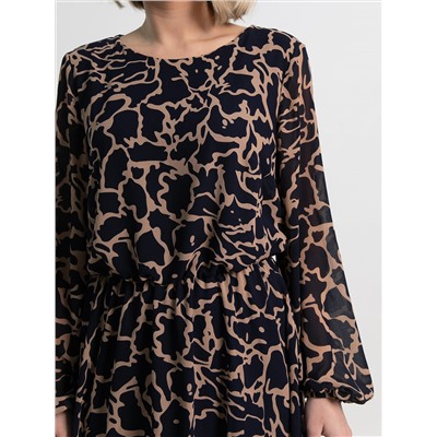 Платье Идиллия (сине-бежевое) П15379-16М