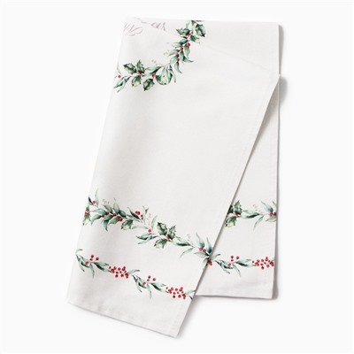 Полотенце новогоднее «Этель» «Merry Christmas» 40×73 см, 100% хлопок, саржа 190 г/м²