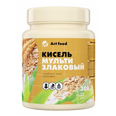Кисель Мультизлаковый с комбучей, чагой и алоэ вера,  300 г