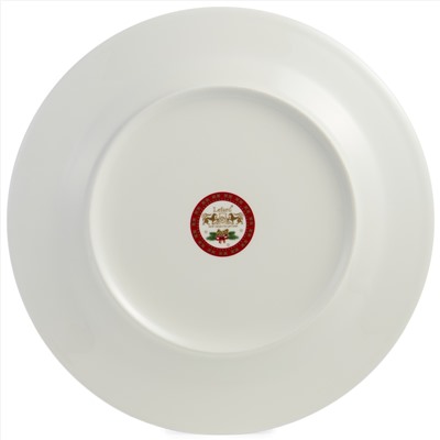 ТАРЕЛКА ОБЕДЕННАЯ LEFARD  "ДЕД МОРОЗ" 27 СМ КРАСНАЯ (КОР=18ШТ.)