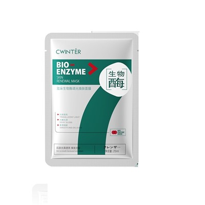 Тканевая маска для лица с биоэнзимами для обновления и омоложения CWINTER Bio-Enzyme Skin Renewal Mask 25 мл