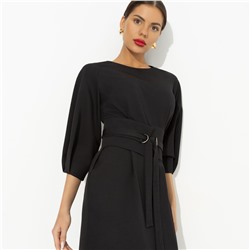 Платье с поясом, Интересный подход (черный)