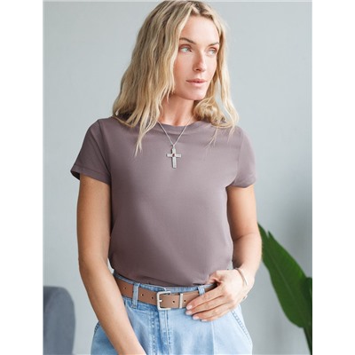 Футболка из премиального хлопка с эластаном