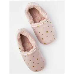 Тапочки «Звездопад» розовые с задником