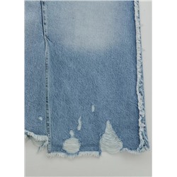 Женская юбка джинсовая с разрезом CRACPOT