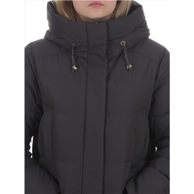 2129 DK. GRAY Пальто зимнее женское (200 гр. холлофайбер)