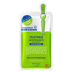 Маска для лица тканевая Bioaqua New Tea Tree Maintenance с маслом чайного дерева 30 g