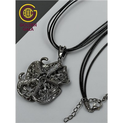 Кулон на кожаном шнурке "Женская грация" Арт КШ2130/14