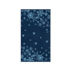 Полотенце махровое 6с103.412ж1 Снежинки-арт(джинс) 50х90см
