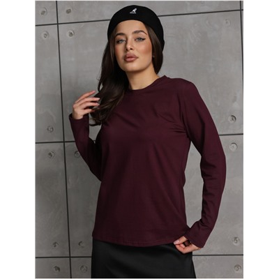 Лонгслив "Классик" Бордо