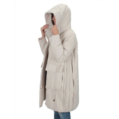 22-110 LT.BEIGE Куртка зимняя облегченная женская (150 гр. холлофайбер)