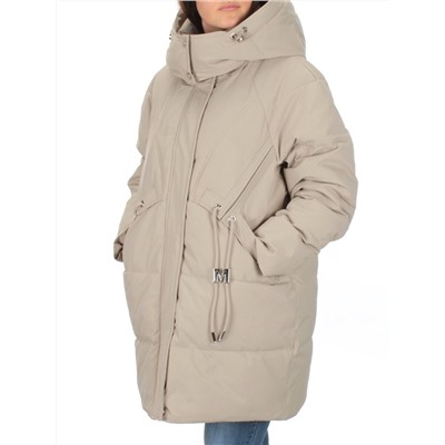 H23-680 BEIGE Куртка зимняя облегченная женская (150 гр. холлофайбер)
