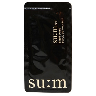 Маска для лица Su:m37 Bright Award Bubble-De Mask Black
