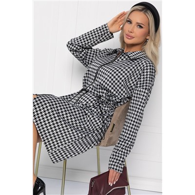 Платье Зарина (черно-белое) П14227-5М